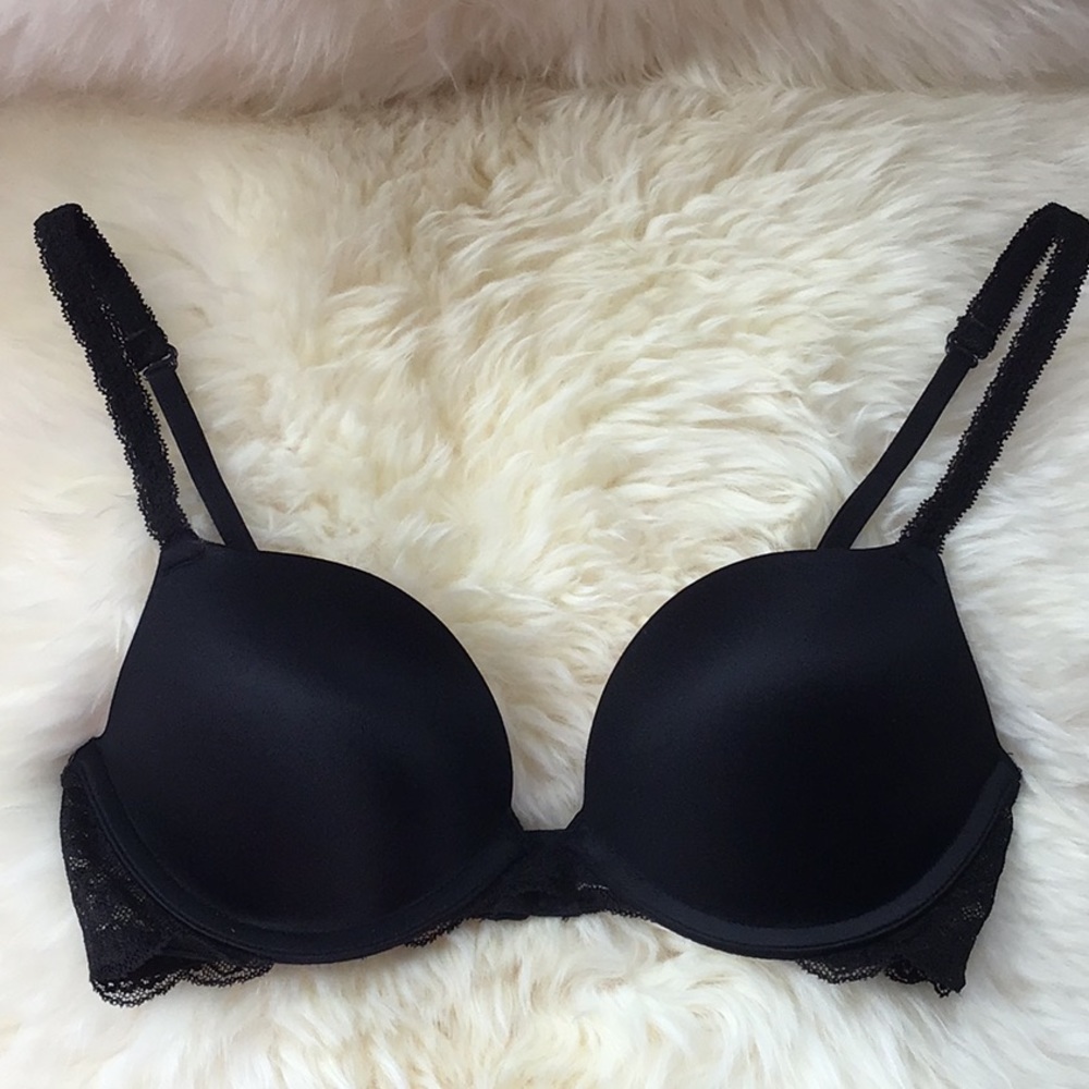 Pink by Victoria’s Secret Black Push-up Bra 32C